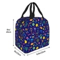 thumbnail image 2 of KLL Mathematics And Chemistry Print Insulated Lunch Bag Women, Reusable Cute Tote Lunch Box for Adult & Men, Leakproof Cooler Lunch Bags for Work Office Travel Picnic, 2 of 5