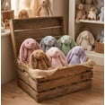 thumbnail image 6 of 9.8" Soft Stuffed Easter Bunny Plush Toy, Cute Floppy Eared Rabbit Pillow, Sweet Plushie for Easter Basket Stuffers & Spring Home Decor, Perfect Gift for All Ages (Sweet Pink), 6 of 8