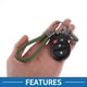 thumbnail image 4 of Llavero para Automóvil Unique Bargains Llavero Universal con Anillo para Llaves de Control Remoto para el Hogar de Cuero Aleación de Zinc Verde Militar 2 Pcs, 4 of 6