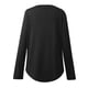 thumbnail image 3 of MHFRRA Camisa de Manga Larga con Cuello En V y Botones para Mujer, Blusa Informal para Otoño e Invierno, Cómoda, de Tela Suave, Elegante, para Uso Diario. Negro, 3 of 7