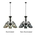 thumbnail image 5 of CHLOE Lighting Innes Tiffany-Style 5-Light Mission Large Chandelier 27" Wide, 5 of 10