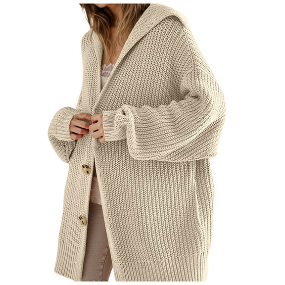 Oversized Cardigans Women Long Knit Button Down With Lapel Collar And Pockets For Autumn Casual Stylish Lightweight Cardigans