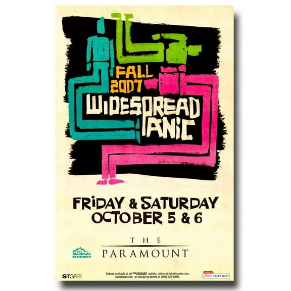 2007 WIDESPREAD PANIC CONCERT POSTER WALL ART PRINT ES 11 x 17 Inch Poster