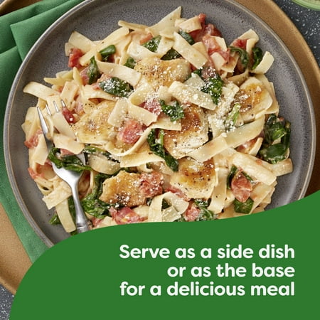 Knorr No Added MSG Alfredo Parmesan and Romano Cheeses Fettuccine Pasta Sides Ready Meals, 7 Minute Cook Time, 4.4 oz