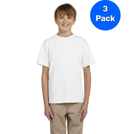 Gildan Boys 6 1 Oz Ultra Cotton T Shirt 3 Pack Walmart Com - roblox ladies shirt red blue grey ultra cotton t shirt
