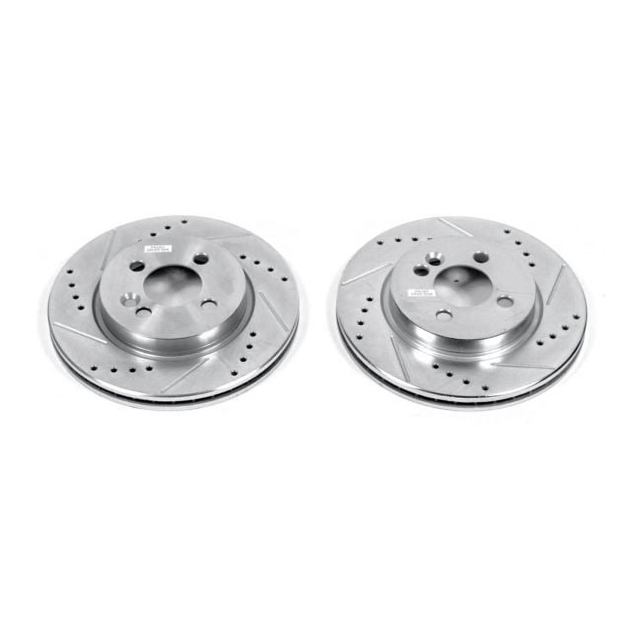 Power Stop EBR853XPR Evolution Drilled & Slotted Rotors -Front