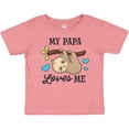 thumbnail image 3 of Inktastic My Papa Loves Me with Sloth and Hearts Boys or Girls Baby T-Shirt, 3 of 5