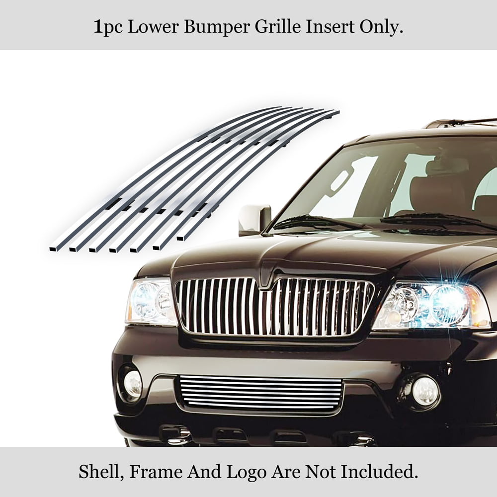 Bumper Billet Grille Grill Insert Combo ZMAUTOPARTS For Lincoln Navigator Front Upper 