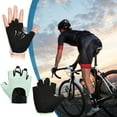 thumbnail image 5 of Btomtd Half Finger Gloves with Non Slip Grip for Outdoor Sports and Fitness, Wear Resistant Gloves for Yoga and Cycling, Breathable Half Finger Sports Gloves, Size S, Green, 5 of 6
