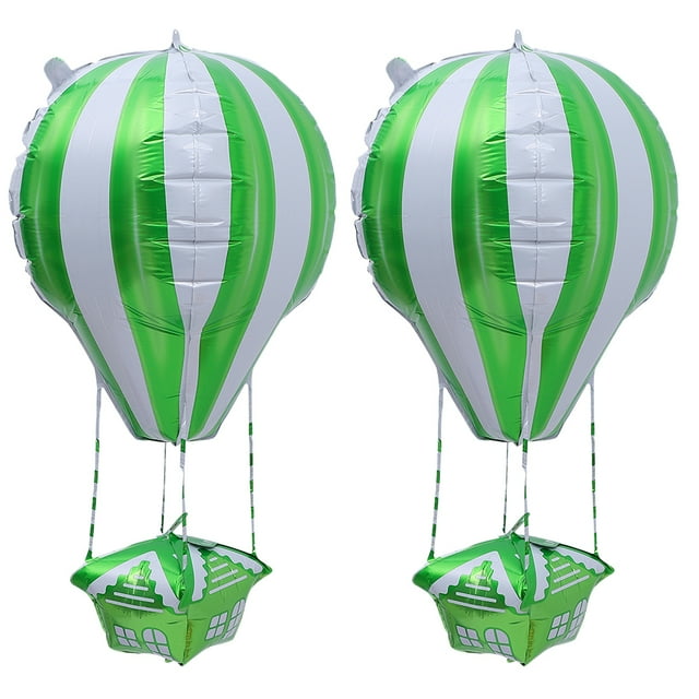 Weiweiguan 2pcs Hot Air Balloon Model Balloons Aluminium Film Balloons Balloon Decor