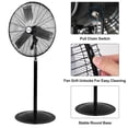 thumbnail image 7 of Achazel 24-Inch Pedestal Fan, 6450 CFM Heavy-Duty Metal Floor Fan with 3 Speeds, Oscillation & Adjustable Height, UL Listed, 7 of 7