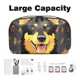 thumbnail image 3 of Pixel Dog Travel Case Charger Pouch Hard Drive Bag Cable Organizer Desk Cord Travel Organizer Waterproof Oxford Fabric Electronic Digital Accessories Storage Bag Black 5.9x9.44x3.14 in, 3 of 6