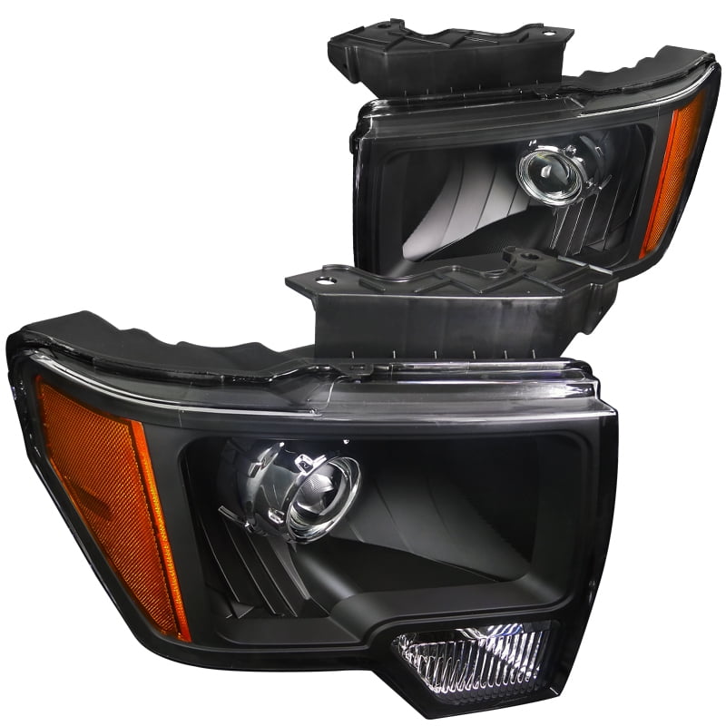 SpecD Tuning Retrofit Style Projector Headlights Head Lamps Black for