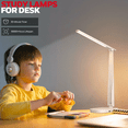 thumbnail image 5 of Modern Foldable Desk Lamp with Wireless Charger - White LED Task Light with Qi Charging Pad, 3 Color Temperatures & Adjustable Brightness for Home Office, 5 of 8