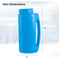 thumbnail image 3 of Ice Melt Salt Spreader Handheld Shaker for Lawn Seed, Salt, Ice Melt, Calcium, Deicer Shaker 2 Liter, Adjustable Hole Size, Handy for Fertilizer Lawn Seed Salt to Deice, 3 of 7
