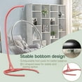 thumbnail image 2 of Hammock Stand Only Max 300lbs Hammock Chair Stand Only Heavy Duty Hanging Chair Stand Only 360 Degree Rotation C Stand Frame for Egg Chair Indoor Outdoor Porch Swing, Pink, 2 of 7