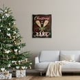 thumbnail image 2 of Stupell Industries Christmas At Lake Seasonal Oars Holiday Painting Black Floater Framed Art Print Wall Art, 2 of 6