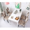 thumbnail image 5 of 6 Pcs/Set Soft Stretchable Dining Chair Covers with Printed Floral Patterns,Spandex Banquet Chair Seat Protector Slipcovers for Holiday Home Party, Hotel, Wedding Ceremony (Style 27), 5 of 6