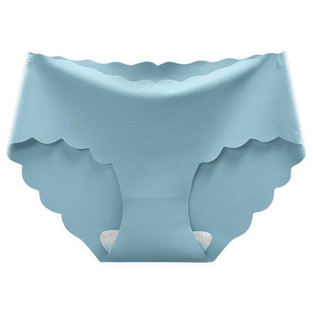 Fulorrnie Underwear for Women Seamless Briefs Comfort High Waisted Panty Sport Stretchable Banded Waist Breathable Panties Blue M