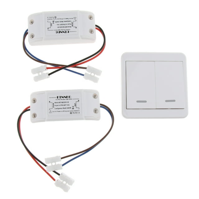 Milaget 2CH 433 RF Smart Switch Light Switcher Portable Remote Controller for Home