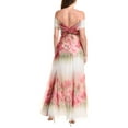 thumbnail image 2 of Badgley Mischka womens  Gathered Chiffon Gown, 2, Red, 2 of 3