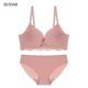 thumbnail image 1 of Conjunto de bragas de sujetador sexy para mujer, ropa interior push-up ondulada hueca, bragas de lencería transpirable, conjunto de ropa interior, rosa roja, 38 / 80B Jumpingount AP001165-16B, 1 of 7