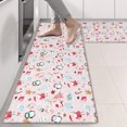 thumbnail image 2 of Kitchen Rugs Sets Of 2,Pink Christmas Santa and Penguin Pattern Anti Fatigue Kitchen Mat Rugs Non Slip Washable,Decorative Kitchen Floor Mats for Kitchen,Sink,Laundry,17"X47", 2 of 5