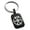 Black, variant on Stainless Steel Ancient Tribal Change Rune Engraved Small Rectangle Dog Tag Charm Keychain Keyring