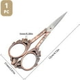 thumbnail image 2 of HLONK 1Set 4.7Inch Stainless Steel Sewing Scissors Butterfly Pattern Pointed Tip Rainbow Color, 2 of 9