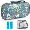 SUNMON Insulin Cooler Travel Case - Diabetic Insulated Organizer Portable Cooling Medical Bags for Medication Cooling Insulation, Insulin Pen Case with 2 Tsa Approved Ice pack (Grey Gamellia)