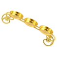thumbnail image 4 of Transemion Candle Holder Candlestick Ghee Lamp Menorah Meditation for Study Restaurant Gold 18×5×5cm 5Set, 4 of 6