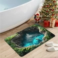 thumbnail image 6 of Ayprnig 3D Optical Illusion Rug, Isolated Island Style, Brick Bottomless Hole Design Non-Slip Area Rug for Living Room, Bedroom, Front Door Mat, Playroom & Gameroom Floor Carpet Decor 23.6*15.7 Inch, 6 of 9
