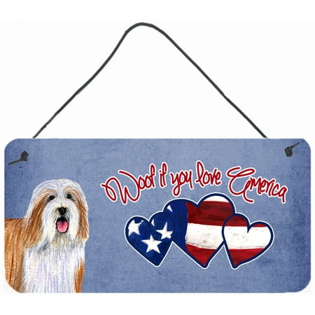 Woof if you love America Bearded Collie Wall or Door Hanging Prints SS5044DS612