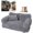 gray, variant on Plush Calming Pet Sofa Bed, 6 Sizes Dog Cat Pet Bed Couch Beds for Small Medium Large Dogs Cats, Removable and Washable, Fluffy Pet Sofa Couch Non-Slip Bottom Suitable for All Seasons (black, S)