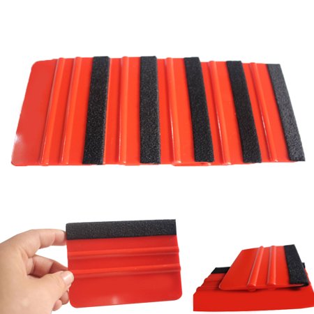 

SPRING PARK 5Pcs Car Vehicles Wrapping Vinyl Tools Squeegee Thick Felt Scraper Applicator