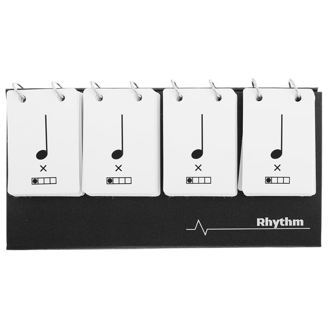 GOOHOCHY Tarjetas rítmicas para practicar música. Tarjetas rítmicas innovadoras para practicar la lectura musical. Herramientas portátiles para la enseñanza musical.