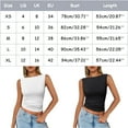 thumbnail image 3 of Blouses for Women Dressy Casual Fashion Ladies Going Out Casual Vest Spring Basic Cute 2024 Sleeveless Fashion Vest for Girls Size 1 Crop Tops in Bulk Camera Top with Bra Girls Clothes Women S White L, 3 of 5