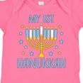 thumbnail image 4 of Inktastic My 1st Hanukkah with Menorah and Stars Boys or Girls Baby Bodysuit, 4 of 5
