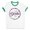 White/Kelly Green, variant on Let's Doula This Ringer Tee Shirt Unisex Large White/Black