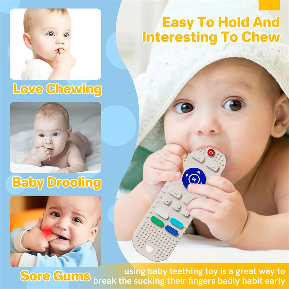 Baby Products Online - Toymis Baby Teething Toy, 2pcs Soft Silicone Baby  Teething Toys Baby Teething Relief Remote Teething Toy - Kideno