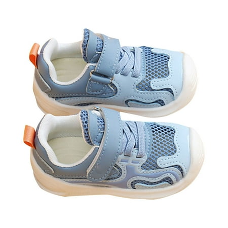 

Baby Girls Shoes Solid Color Flat Close Toe Sandal Breathable Mesh Surface Rubber Sole Fashion Leisure Sports Beach Child Footwear For School