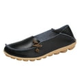 thumbnail image 1 of B91xZ Women’s Flats Slip On Sneakers Comfort Spring Summer Shoes,Black 8, 1 of 5