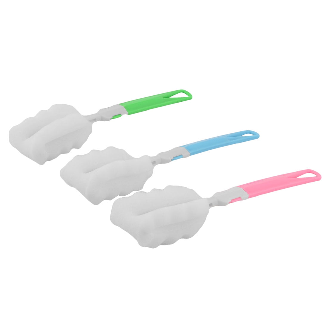 Home Sponge Detachable Coffee Cup Glass Bottle Cleaning Scrubber Brush 3pcs