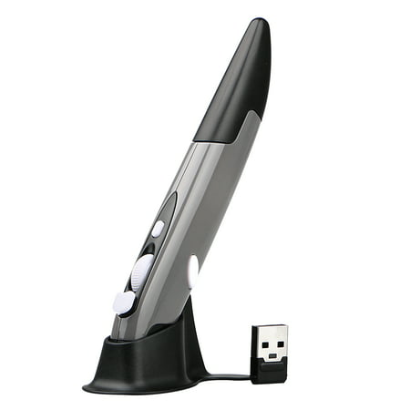 TSV Mini 2.4GHz USB Wireless Mouse Optical Pen Air Mouse Adjustable 500 / 1000DPI for Laptops Desktops
