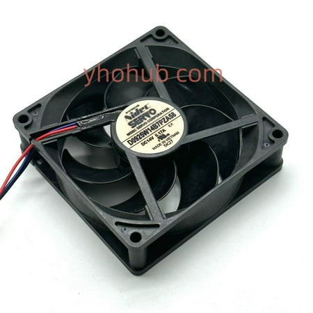 For Nidec D0925W14B7PZA58 DC 14V 0.17A 92x92x25mm 3-Wire Server Cooling Fan