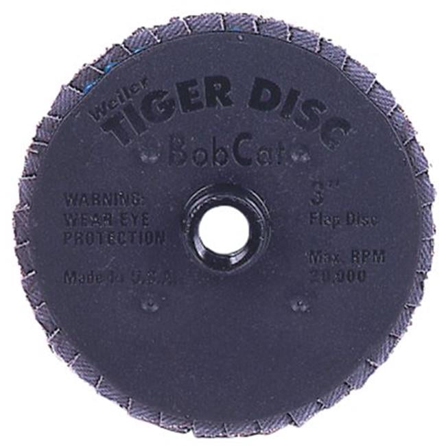 WEILER WEI-31357 5" Wolverine Abrasive Flap Disc, Angled, Phenolic Backing, 60Z, 7/8" Hole - View #5