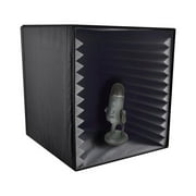 Pyle PSIB27 - Sound Recording Booth Box, Studio Soundproofing Foam Shield Isolation Filter Cube