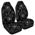 thumbnail image 2 of Uourmeti Scary Spider Web Halloween Pattern Auto Car Seat Covers 2 Pack, Thick Resistant Bucket Seats Protector for Men Women Fit Car Sedan Truck Van, 2 of 6