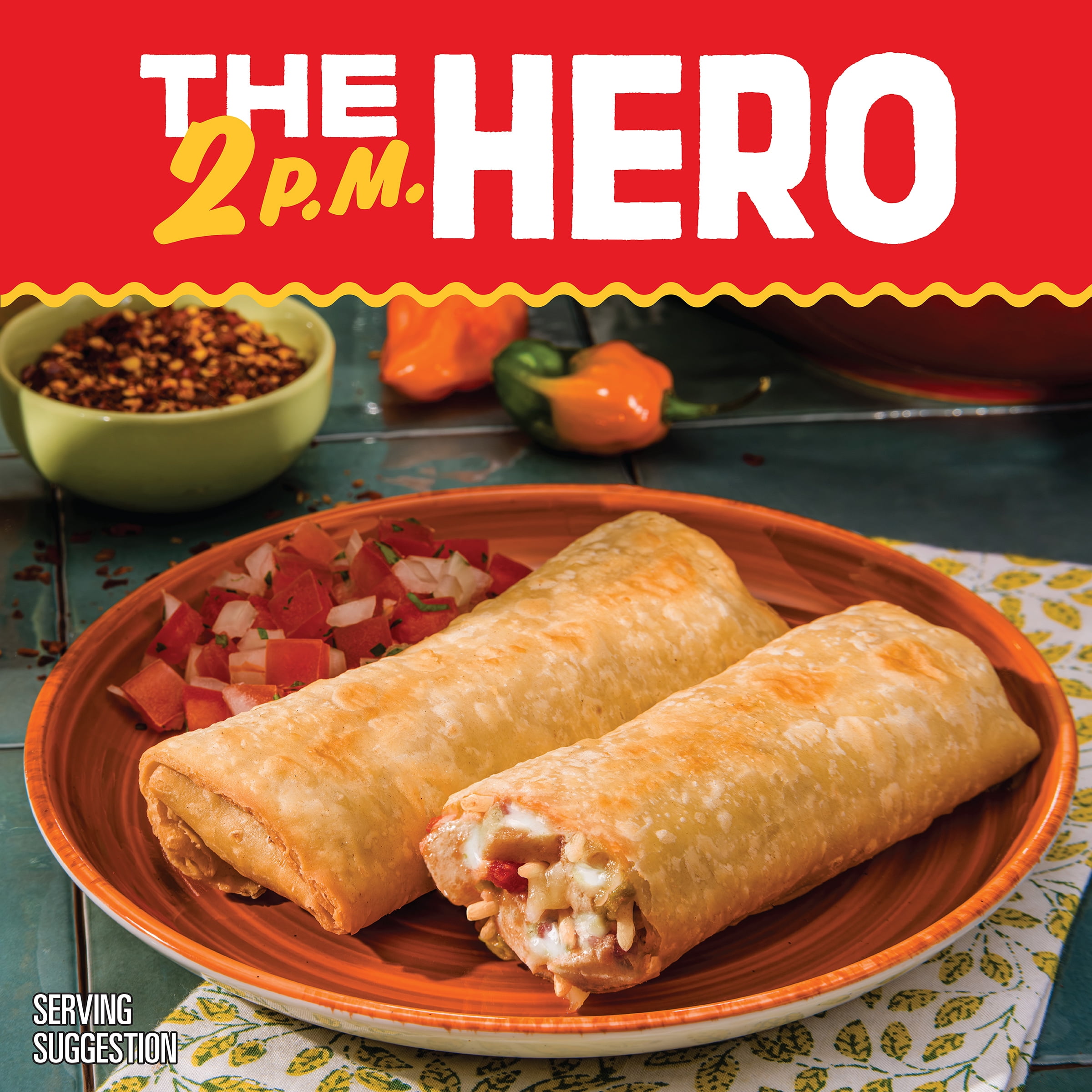 El Monterey Signature Chicken and Cheese Chimichangas, 54 oz, 12 Count (Frozen)