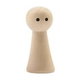thumbnail image 1 of Figuras de madera para pintar, decorativas, creativas, artesanales, de superficie lisa, con clavijas de madera. 34 cm x 15 cm, 1 of 9